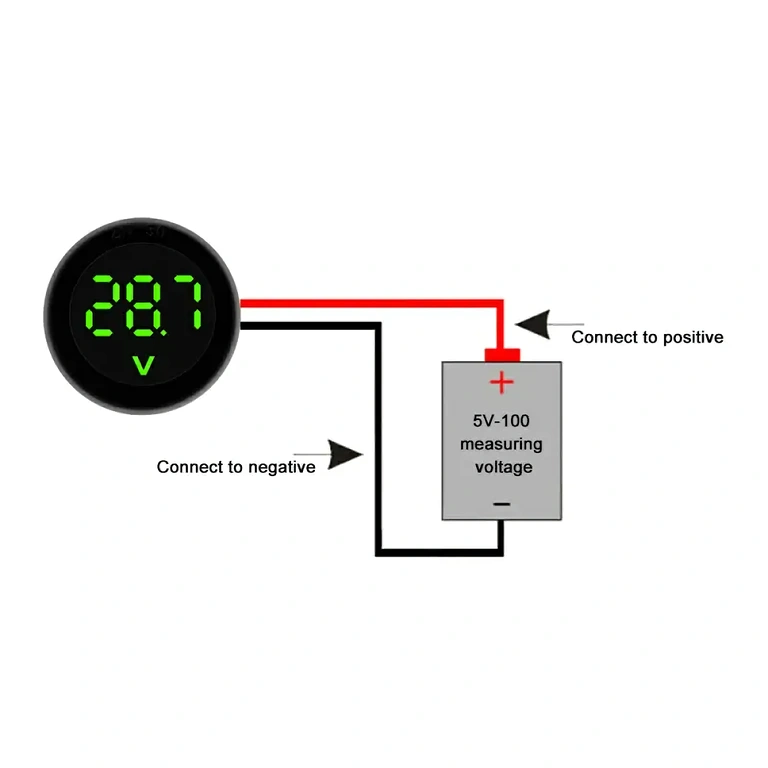 12V auto akude pinge tester digitaalekraaniga
