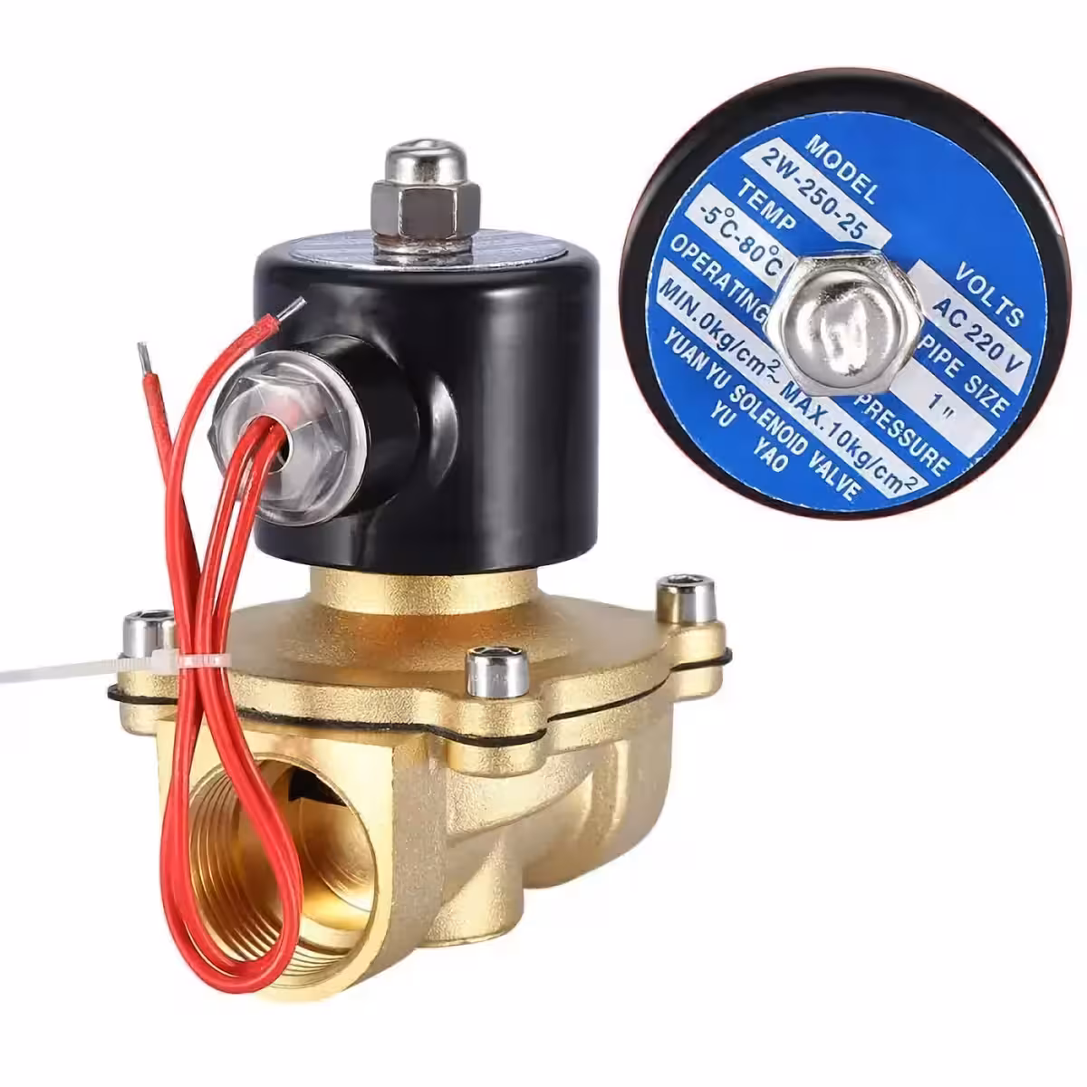 Niisutus- ja tööstuslik veejuhtimise solenoidventiil