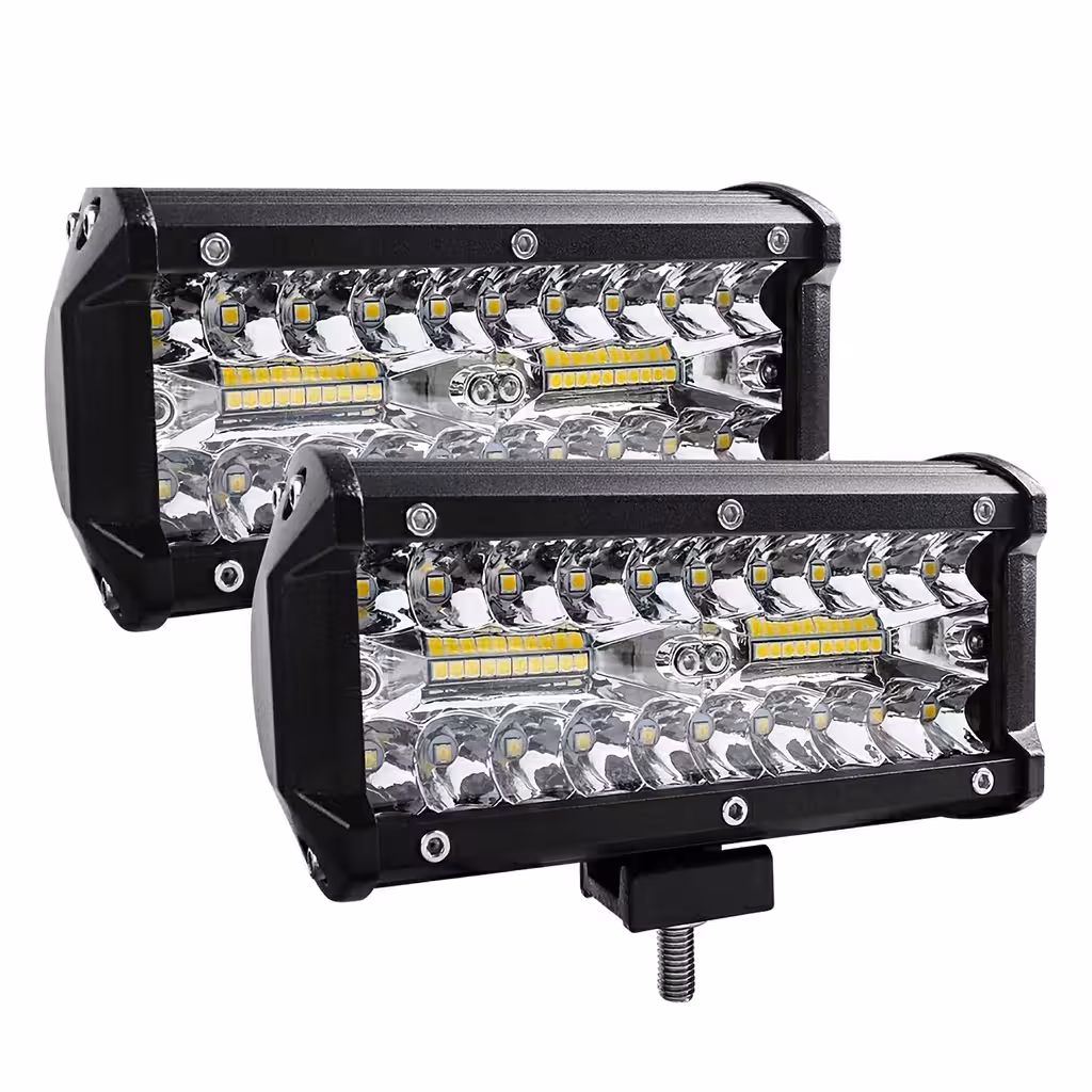2 LED BAR projektori komplekt auto jaoks 240W – 24 000 LM, 12V/24V traktorile, veokile, ATV-le, maastikule