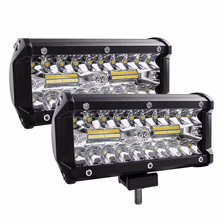2 LED BAR projektori komplekt auto jaoks 240W – 24 000 LM, 12V/24V traktorile, veokile, ATV-le, maastikule