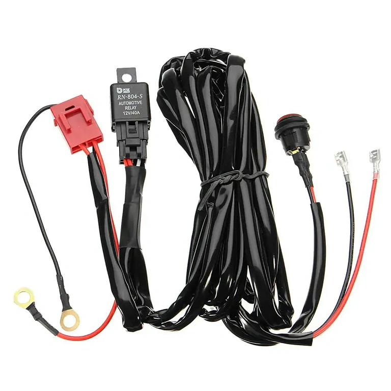 Juhtmestik relee ja valgustuslülitiga Elektrikaabel relee 40A ja valguslülitiga LED-idele