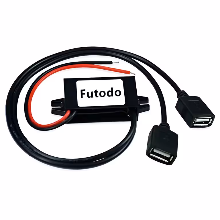 12V–48V → 5V 3A alanduskonverter – step down USB-kaamera, telefoni ja päikesesüsteemi jaoks