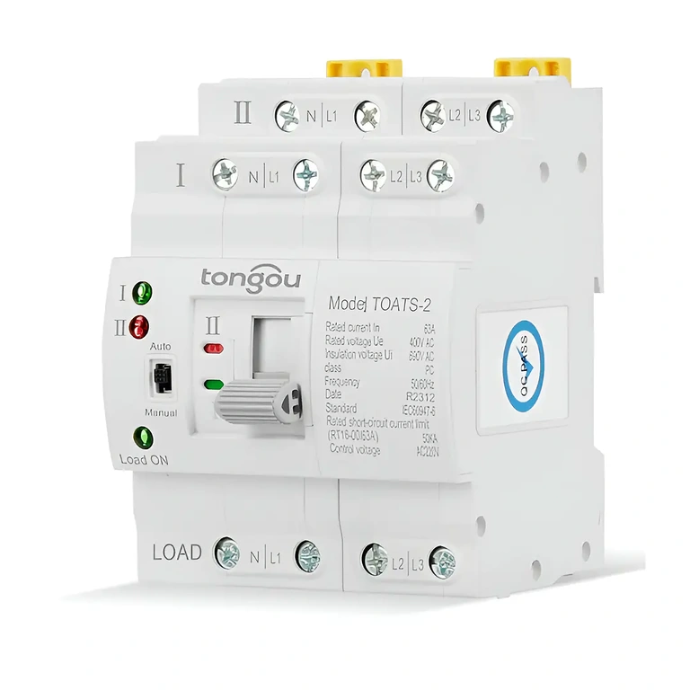 Ühenduse vahetus kahe toiteallika vahel Kiirlülitussüsteem peamise ja varutoiteallika vahel