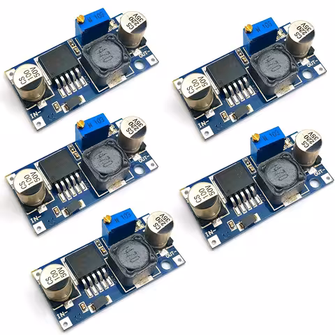 5 komplekti LM2596S DC-DC step-down 3A – reguleeritava pinge buck-muundur
