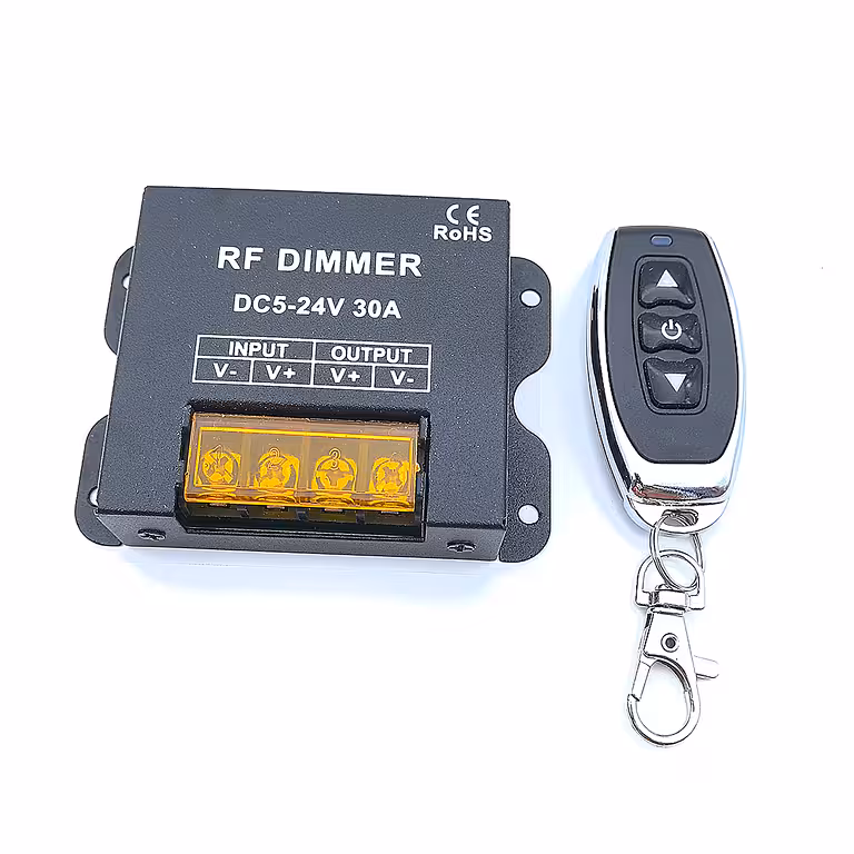 LED-riba dimmer 5V/12V/24V 30A RF kaugjuhtimisega – DC kontroller ühevärviliste LED-ribade jaoks