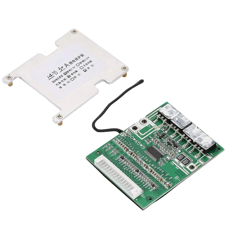 BMS 14S 52V plaat BMS 14S 52V plaat, kaitse Li-Ion akudele jalgratastel ja elektritõukeratastel