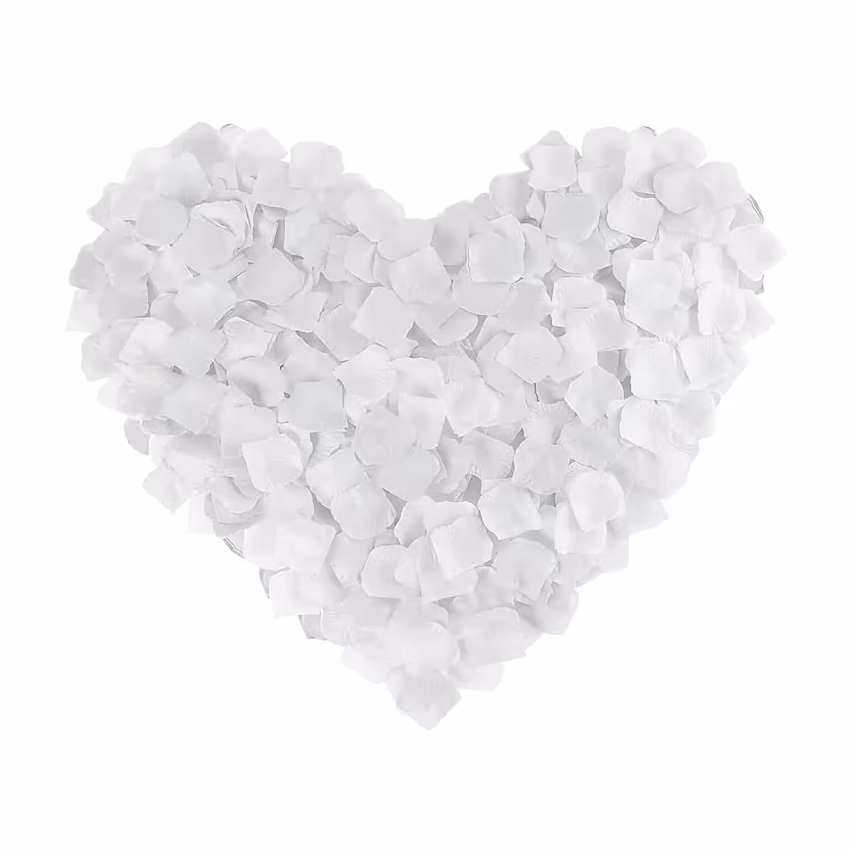 Kaunistuskimp valgetest kunstlikest õielehtedest tekstilmaterjalist