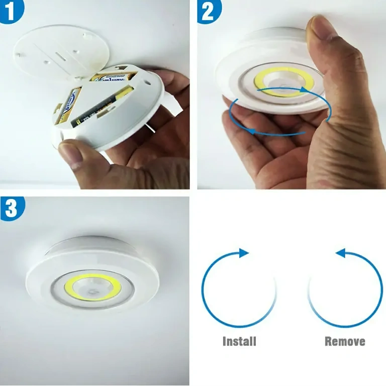 LED-valgustid, millel on liimriba paigaldamiseks seintele või mööblile