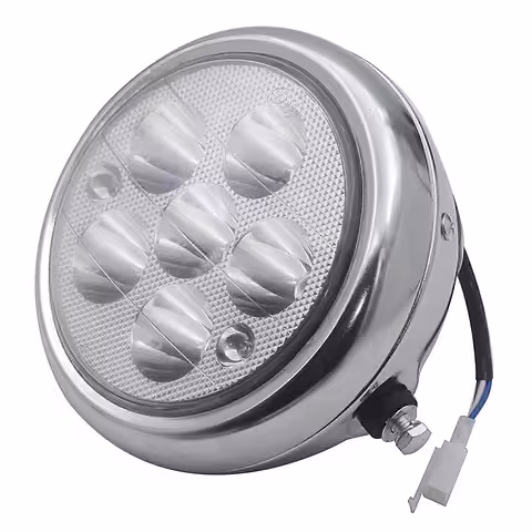 Ümmargune LED-esituli 5 tolli elektritõukeratastele, mootorratastele, Citycoco ja Harley – valgustus 12V–80V