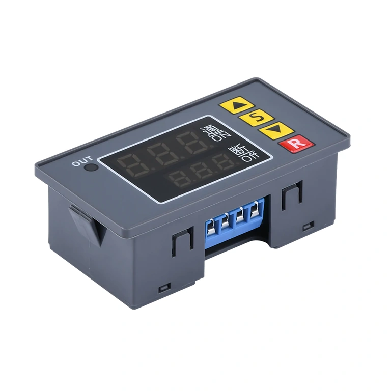 Nupud "S", "▲", "▼" ja "R" ajastaja parameetrite seadistamiseks