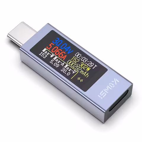 Digitaalne USB-C multimeeter Kowsi KWS-2302C – pinge, voolu ja mahtuvuse tester