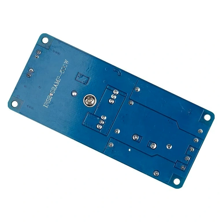 Mono 500W IRS2092 võimendi komplekti tagumine vaade