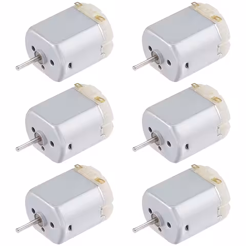 Komplekt 6 tk: Mini DC mootor 130 3V–6V robotite, ventilaatorite ja DIY-projektide jaoks
