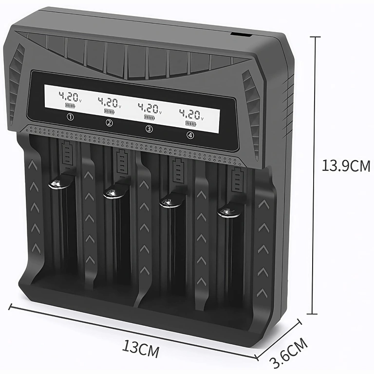 18650 laadija kompaktne ja kaasaskantav