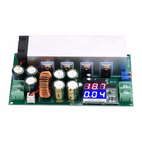 DC12–80V 20A reguleeritav step-down moodul 600W koos digitaalse näidikuga – alandav toiteplokk
