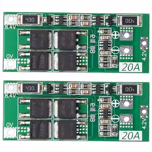 2 BMS 2S 20A 7.4V mooduli komplekti esikülg koos