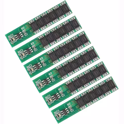 Komplekt 6 tk – BMS moodul 1S 18650 3.7V 10A täiskaitsega