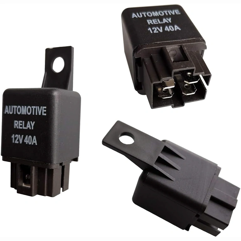 12V 4-pinnilise auto relee kontaktide detail turvaliseks ühendamiseks