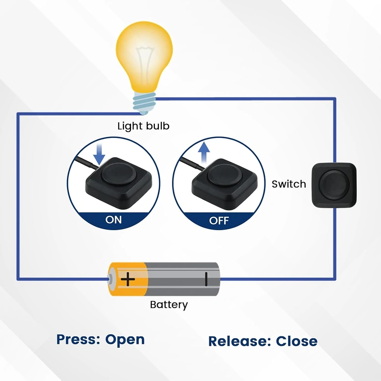Ühendusskeem: punane = plus, must = miinus