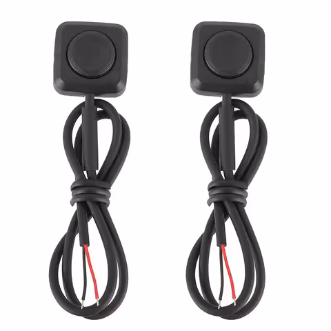 Komplekt 2 tk: auto/mootorratta tagasipöörduv nupp 12V/24V – mini surunupp ilma lukustuseta