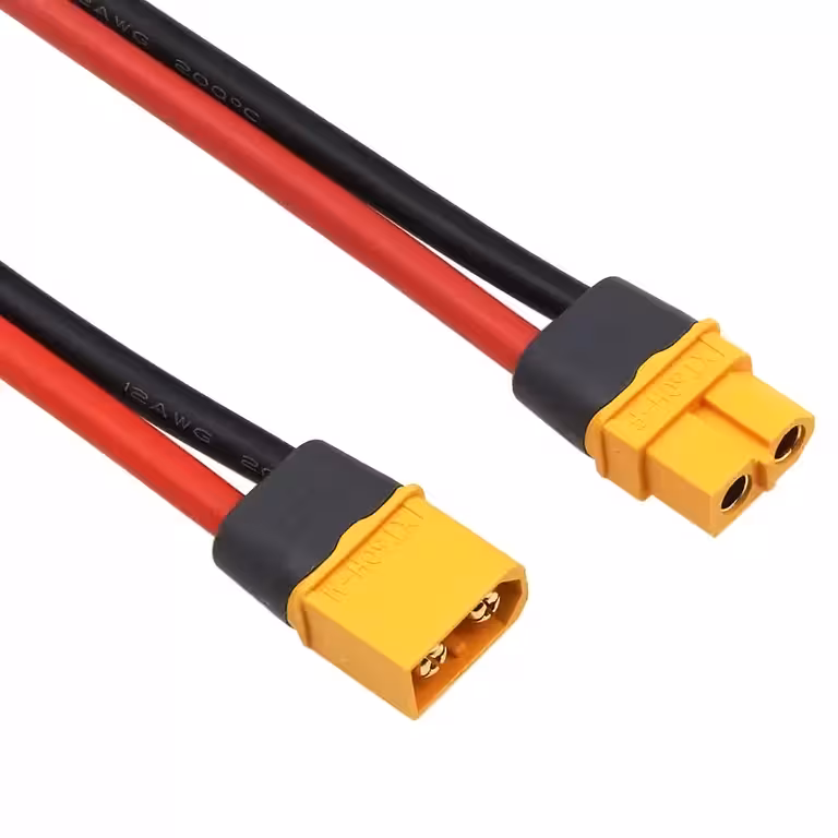 XT60 pistik emane + isane koos 12AWG kaabliga 30 cm – suure mahutavusega akudele