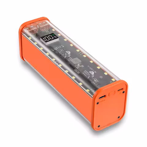 Toitepanga korpus 8 × 18650 akule, PD & QC 22.5W – USB-C kiirlaadimisega