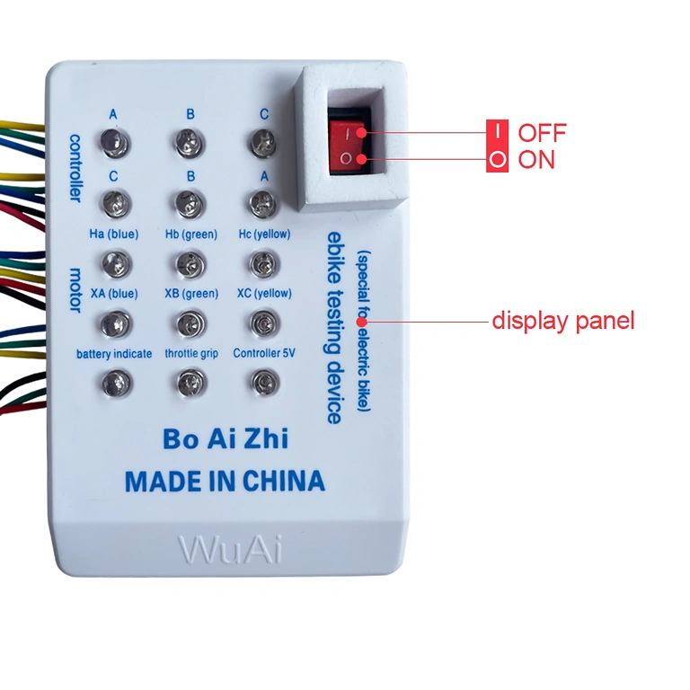 Kiirendushoovastik ühendatud universaalse testeriga