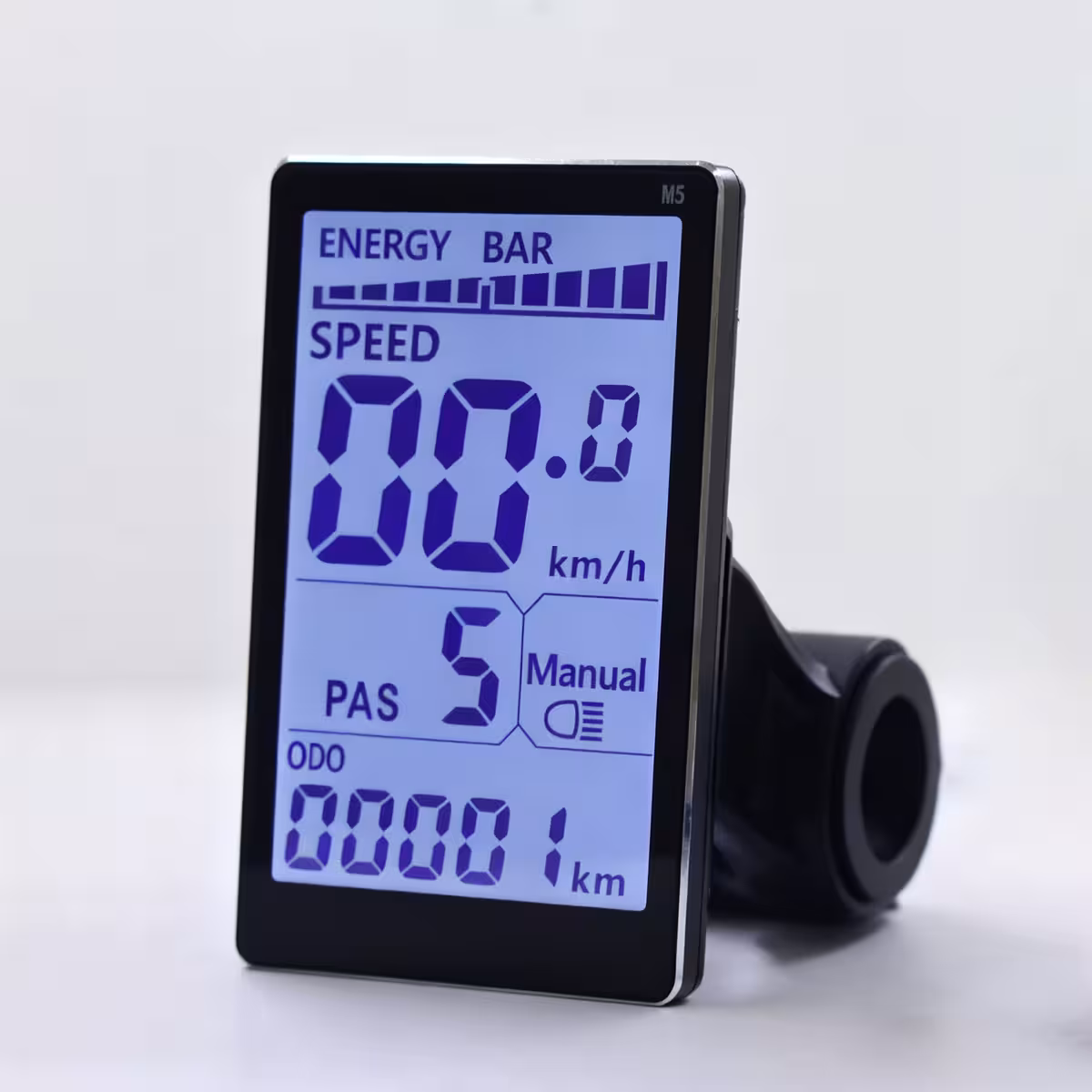 Elektrijalgratta 500W–1000W kontrolleri ja Display M5 komplekti külgvaade