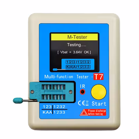 Transistoride, kondensaatorite ja dioodide tester LCR-T7