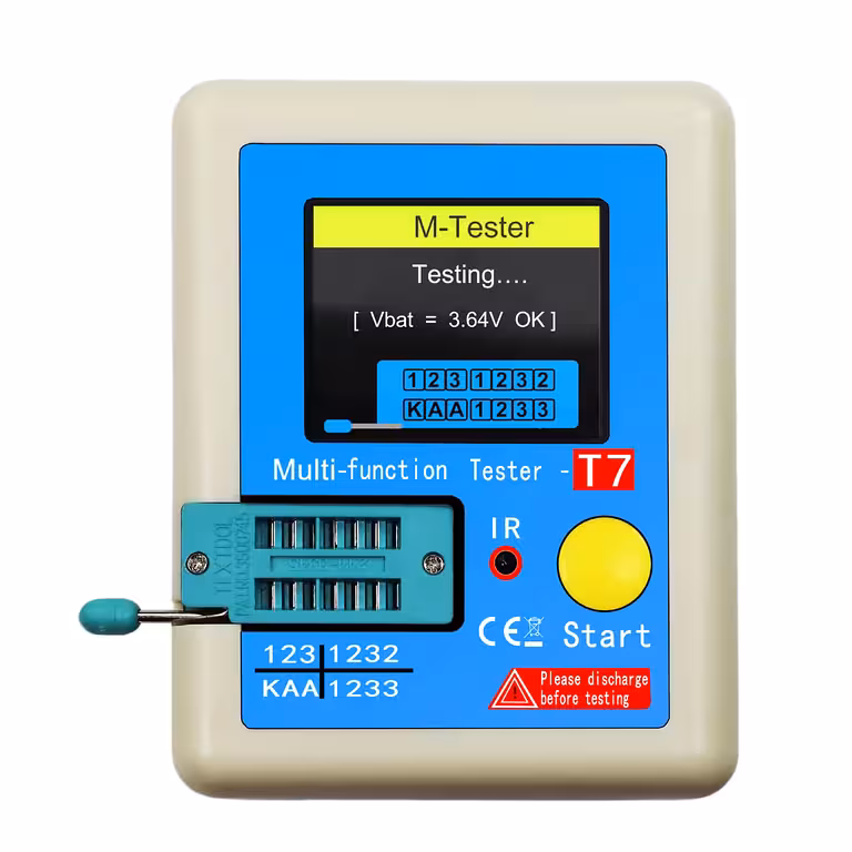 Transistoride, kondensaatorite ja dioodide tester LCR-T7