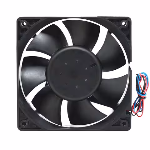 120x120mm 48V aksiaalventilaatori eestvaade