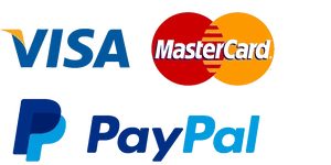 Turvalised makseviisid: PayPal, Visa ja Mastercard